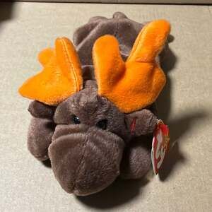 Ty Beanie Baby Chocolate the Moose 1993 Retired Vintage Plush with Original Tags